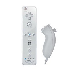 Nintendo Wii / U ORIGINAL 2in1 Remote Motion Plus Inside Controller & Nunchuk 1a
