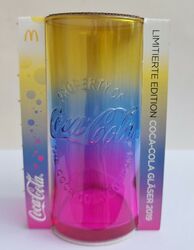 1 Regenbogen Glas Coca-Cola Glas Gläser Limitierte Edition McDonald's 2019 Neu