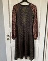 TRAFFIC PEOPLE Kleid Leoprint Langarm, Gr L - NEU