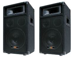 E-Lektron PW20 400W stereo DJ Party Lautsprecher PAAR Disco Boxen 20cm/8" passiv