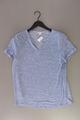 Esprit Shirt mit V-Ausschnitt Regular Shirt für Damen Gr. 48, XXL Kurzarm blau