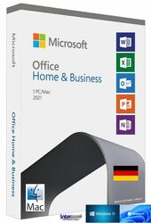 Microsoft Office Home & Business 2021 Dauerlizenz 1 PC/Mac DE / ML Download NEU