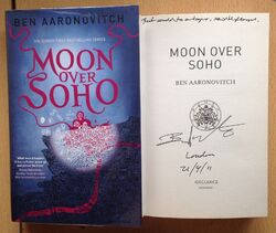 Moon Over Soho, Ben Aaronovitch, 1. Auflage/1. Druck HB DATIERT GEFÜTTERT SIGNIERT