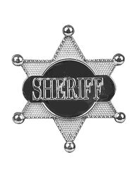 Sheriff-Stern Wildwest-Kostüm silber - Cod.67603