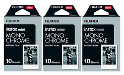 Fuji Instax Film 3x10 = 30 Aufnahmen Monochrome Schwarz Weiß f Mini 8 9 11 12