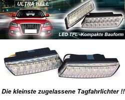 Universale LED Tagfahrleuchten R87 Modul E-Prüfzeichen E9 16SMD Tagfahrlicht 