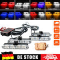 4x 16W Auto LED Frontblitzer Blitzlicht Warnleuchte LKW Strobe Licht KFZ LKW 12V