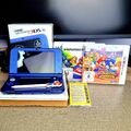 New Nintendo 3DS XL Metallic Blue SUPER ZUSTAND + OVP + 3 Spiele (Mario, Sonic)