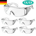 1-5er Set Schutzbrille Transparent Arbeitsschutzbrille Augenschutz Arbeitsbrille