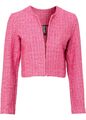 Langarm Blazer Gr. 42 Pink Damen Kurz-Sakko Blazer Jacke Anzug Neu*
