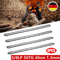 4x Sägekette 40cm 56TG 3/8 LP 1.3mm für Stihl Dolmar Bosch Makita Einhell 16Zoll