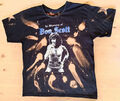 Bon Scott AC-DC t-shirt batikstyle mit backprint, In Memory, Gr. XL,  Rarität!