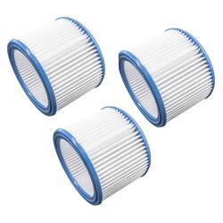 3x Lamellen Falten Filter für Nilfisk ATTIX 30-01 PC 30-11 30-21 350-01 360-11