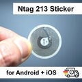 1-20 NFC Tags 180 Byte - Sticker NTag213 Tag RFID Tags - für Android & iPhone EU