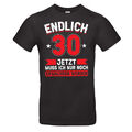 30. Geburtstag T-Shirt Geschenk Mann Frau 30 Jahre Zahl 1-99 anpassbar