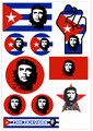 Che Guevara Kuba 10 Aufkleber Fahne Flagge Sticker Decal Tuning Sport Folie AK