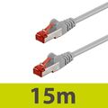 15m CAT 6 Netzwerkkabel Patchkabel Ethernet Kabel Gigabit RJ45 S/FTP LAN Kabel