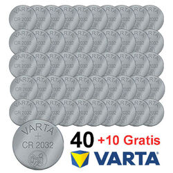 VARTA CR2032 CR 2032 Menge 10 bis 50 Knopfzelle Lithium Knopfbatterie Batterie