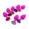 Plug butt silicona Anal Crystal Jewelry Beads tapon rosa pink