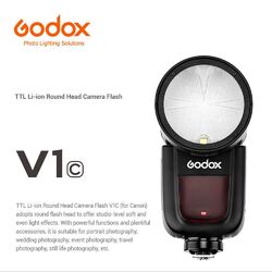 Godox V1C  V1-C  TTL HSS Blitz Aufsteckblitz mit Akku Für Canon