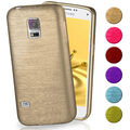 Hülle für Samsung Galaxy S5 Mini Case Cover Silikon Schutzhülle TPU Brushed