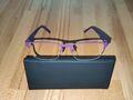 Brille * halbrand * lila * Modell 601F * Neu * mit Etui * Brillengestell 