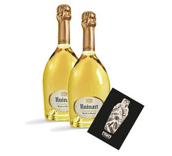 Ruinart 2er Set Blanc de Blancs Brut Champagne 2x 0,75L (12,5% Vol)- [Enthält S
