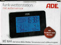 ADE WS 1644 Funk-Wetterstation mit Außensensor schwarz, NEU + OVP !!!