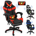 Massage Gaming Stuhl Schreibtischstuhl Drehstuhl Chefsessel Bürostuhl 150KG Fknu