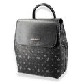 Damen Rucksack Shopper Schultertasche Citybag Freizeit Backpack schwarz