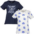 Blue Seven Damen T-Shirt mit Print - Sommershirt mit Rundhalsausschnitt