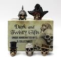 5 Miniaturschädel hochdetaillierte Hexe Cyborg Pirat mohikanische Armee Wikinger Liebe