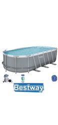 Bestway Power Steel 427x250x100cm Pool Filterpumpe und Zubehör