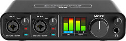 MOTU M2 2-Kanal USB C Audiointerface 2x2 24 Bit/192 kHz AD/DA MIDI I/O Loopback