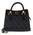 GUESS Nell Logo Mini Satchel Handtasche Umhängetasche Tasche Coal Logo