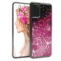 Für Samsung Galaxy S20 Plus / 5G Handyhülle Flüssig Glitter Hülle Schutz Pink