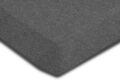 Spannbettlaken meliert anthrazit 140x200 - 160x200 cm Melange Jersey Baumwolle