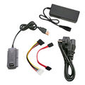 SATA / IDE 2.5" 3.5" Drive to USB 2.0 Adapter Konverter Kabel Kit für Festplatte