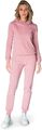 Polker Damen Sportanzug Trainingsanzug Frauen Rosa French Terry