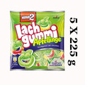 nimm2 Lachgummi Apfellinge 5 x 225g Saure Fruchtgummis mit Fruchtsaft und Vitamn