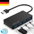 USB 3.0 HUB Verteiler Splitter Adapter Super Speed Datenhub 4 Port für Laptop PC