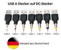 Adapter USB A Stecker auf Stecker, USB auf DC 12V - verschiedene Größen!