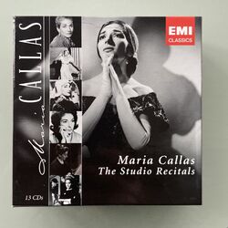 Maria Callas - The Studio Recitals,, Zusammenstellung, Box, EMI 2006 13 X CD F Post