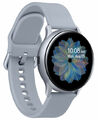 Samsung Galaxy Watch Active 2 (Bluetooth) 44 mm, Aluminium, silber, graues Armband