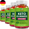 Keto Fettverbrenner Gummibärchen. Diät, 2,000mg,Gewichtsverlust 1/2/4 Flasche.