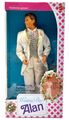 Vintage 1990 Wedding Day Barbie Puppe: Handsome Groom Alan / Mattel 9607, NrfB