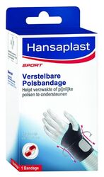 Hansaplast Sport - Handgelenkbandage verstellbar - 1 Stück - schwarz