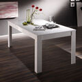 Esstisch Amalfi Esszimmer Tisch Küchentisch in Weiß Hochglanz lackiert 180x90 cm