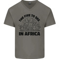 T-Shirt The Five Wild Animas to See in Africa Herren V-Ausschnitt Baumwolle
