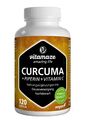 Curcuma Kurkuma Kapseln + Piperin Curcumin hochdosiert + Vitamin C